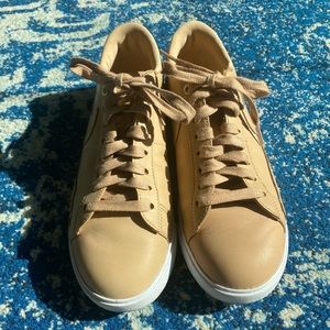 Nike Tan Leather Sneakers
